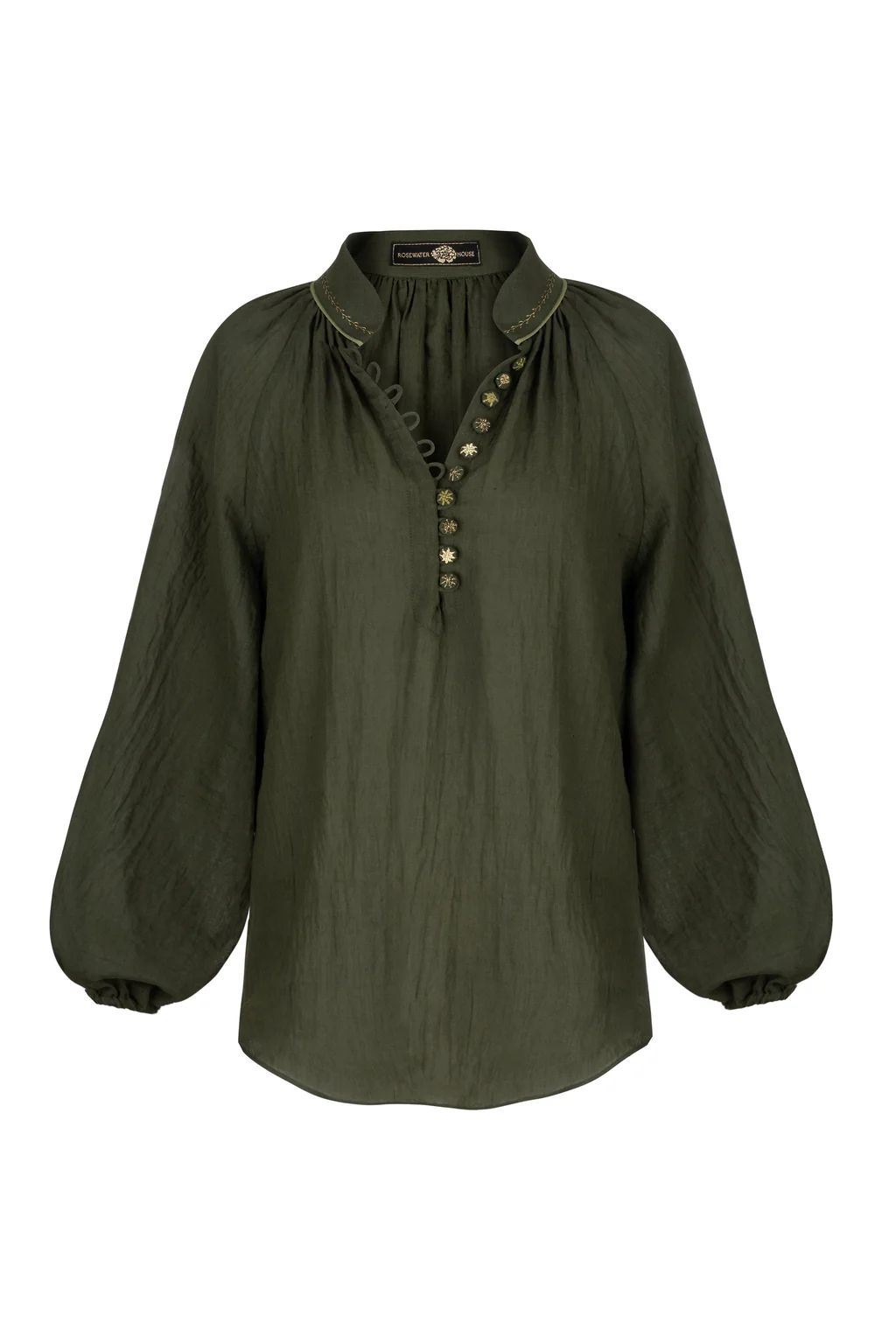 Golab Blouse - Khaki (Limited Edition) | Rosewater Collective