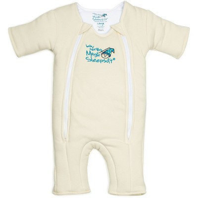 Baby Merlin's Magic Sleepsuit Wearable Blanket - Cotton - L - Cream | Target