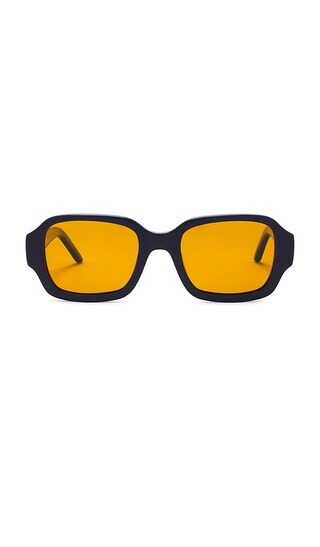 BRU Eyewear Olan Rectangle Sunglasses in Orange. | Revolve Clothing (Global)