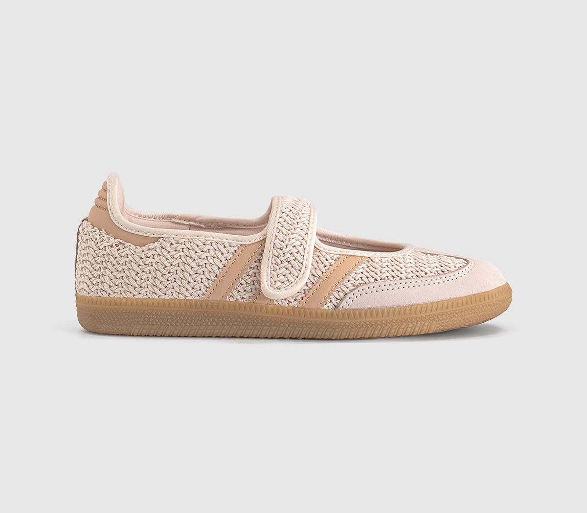 Adidas Womens Samba Jane Ballet Trainers Wonder Quartz Halo Blush Gold Metallic White, 7 | Office Shoes (UK)