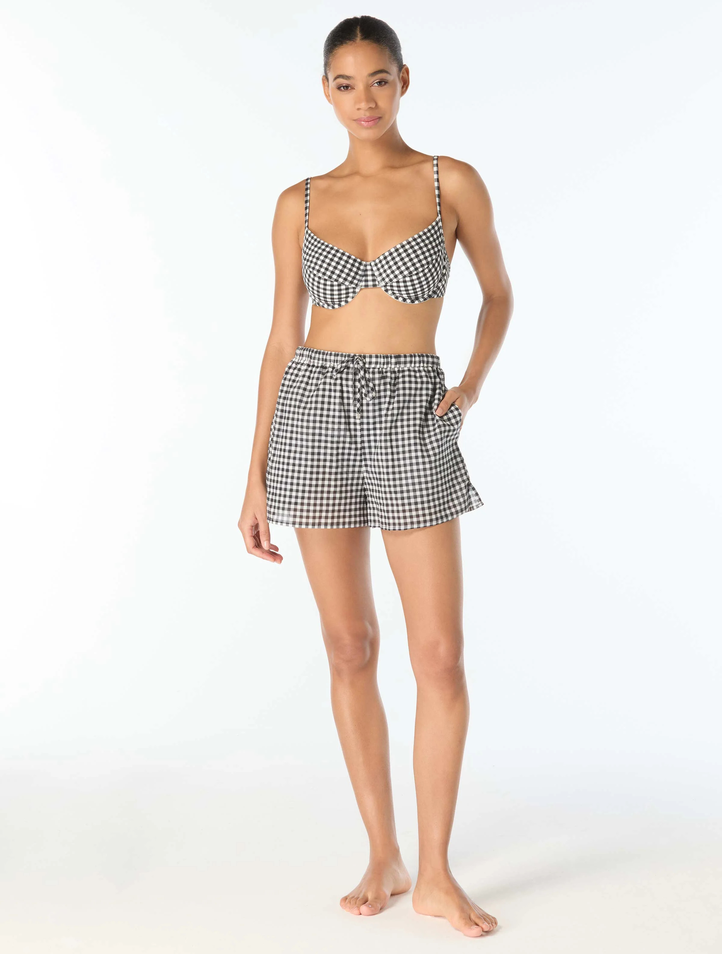Michael Kors Cover Up Shorts - Boho Gingham | Beach2Ocean
