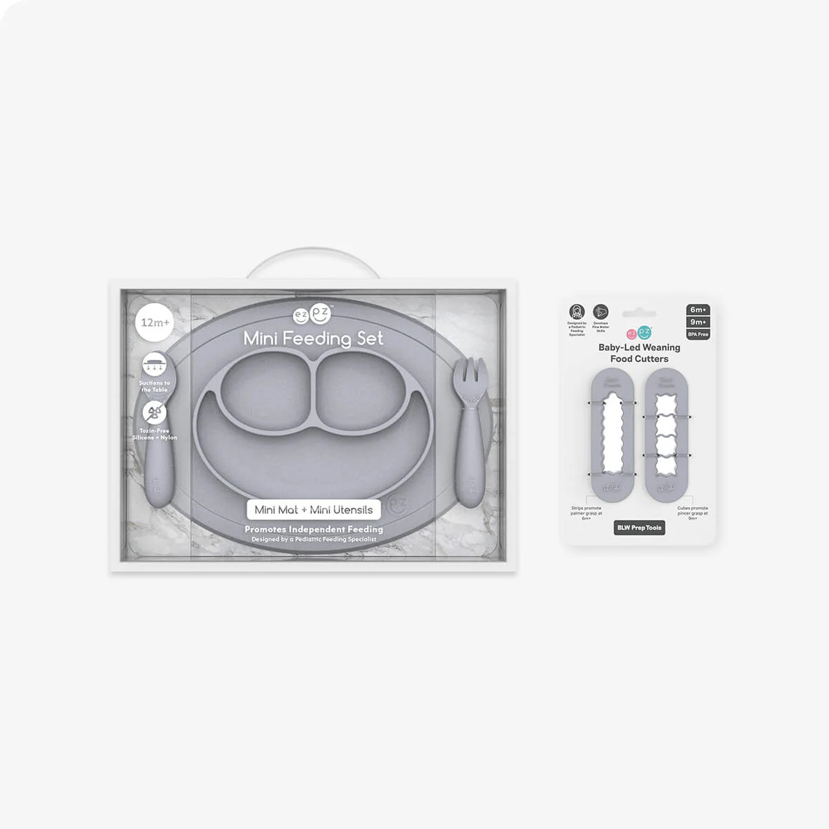 Mini Feeding Set + BLW Food Cutters Bundle | ezpz