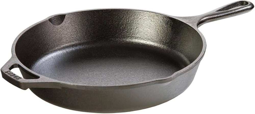 Lodge 10.25 Inch Cast Iron Pre-Seasoned Skillet – Signature Teardrop Handle - Use in the Oven, ... | Amazon (US)