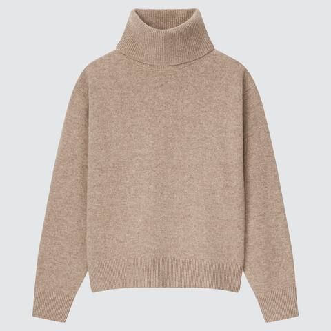 Women 100% Premium Lambswool Turtleneck Jumper | UNIQLO (UK)