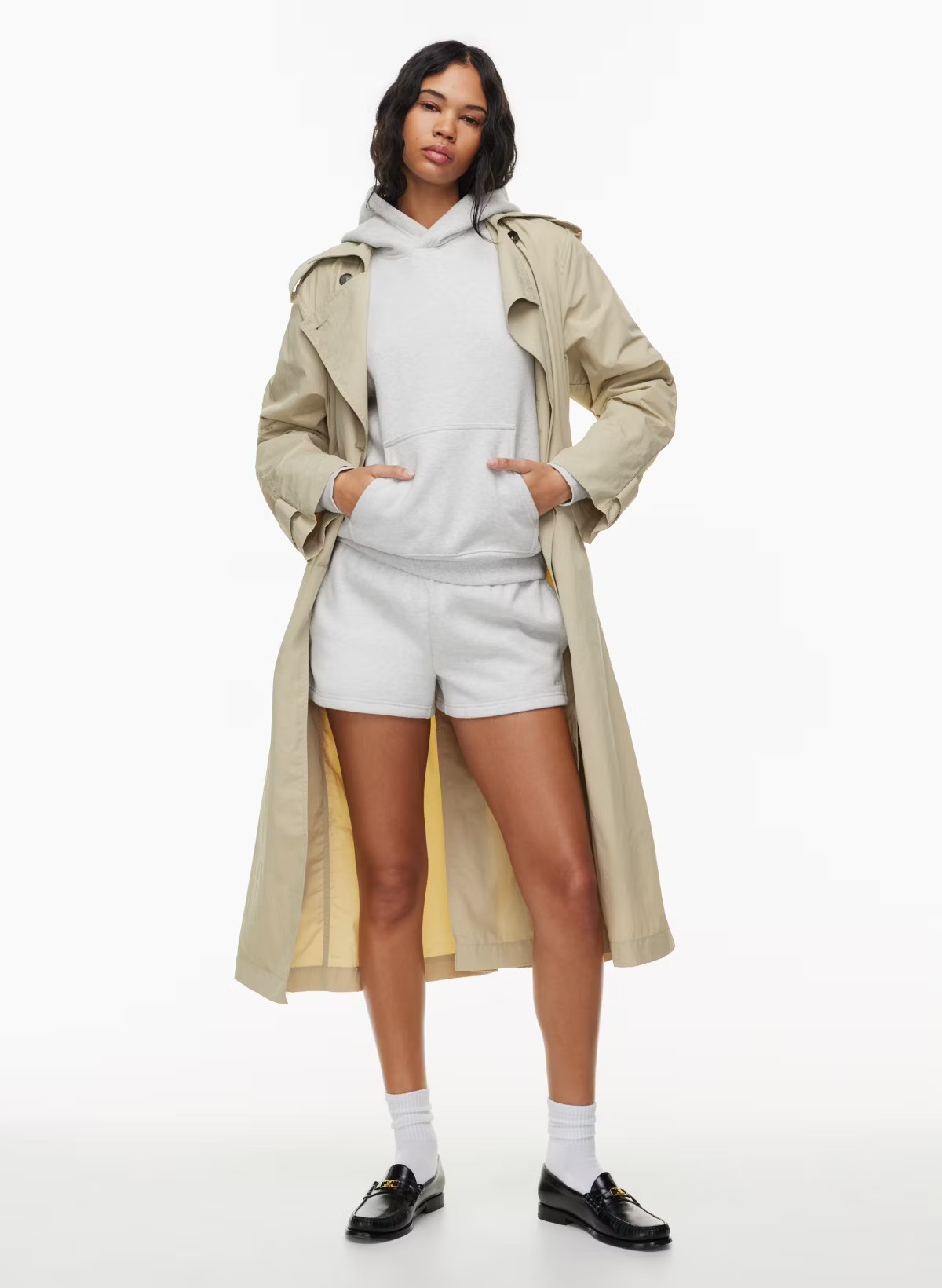 COZY FLEECE PERFECT HOODIE | Aritzia