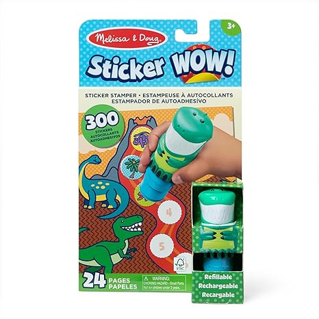 Melissa & Doug Sticker Wow!™ 24-Page Activity Pad and Sticker Stamper, 300 Stickers, Arts and C... | Amazon (US)