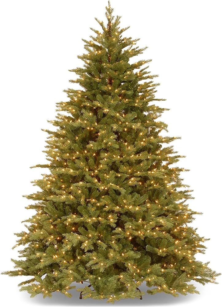 National Tree Company Pre-Lit 'Feel Real' Artificial Full Christmas Tree, Green, Nordic Spruce, W... | Amazon (US)