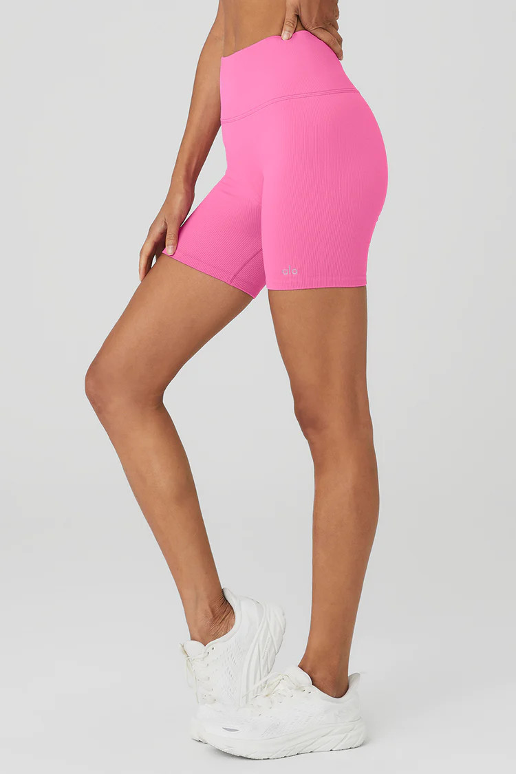 5" Seamless Ribbed Favorite Short | Alo Yoga (US)
