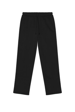 SKIMS Fleece Straight Leg Pant in Black | FWRD 
