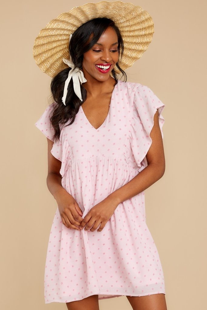 Beautiful Reasons Light Pink Dress | Red Dress 