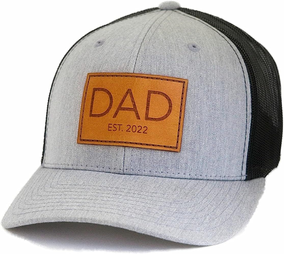 Aspen Hat Company Mens Hat with Dad or PAPA Est 2022 2023 Genuine Leather Patch | New Father Gift an | Amazon (US)