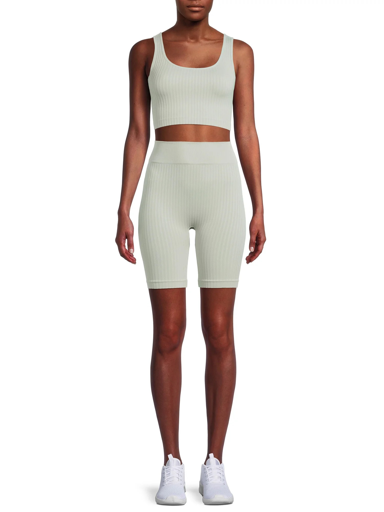 No Boundaries Juniors’ Seamless Active Set, 2-Piece | Walmart (US)