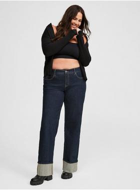 Perfect Wide Leg Vintage Stretch Mid-Rise Jean | Torrid (US & Canada)