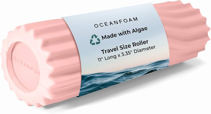 Oceanfoam Ripple Travel Foam Roller (11" x 3.35") Firm Mini Foam Roller for Physical Therapy, Dee... | Amazon (US)
