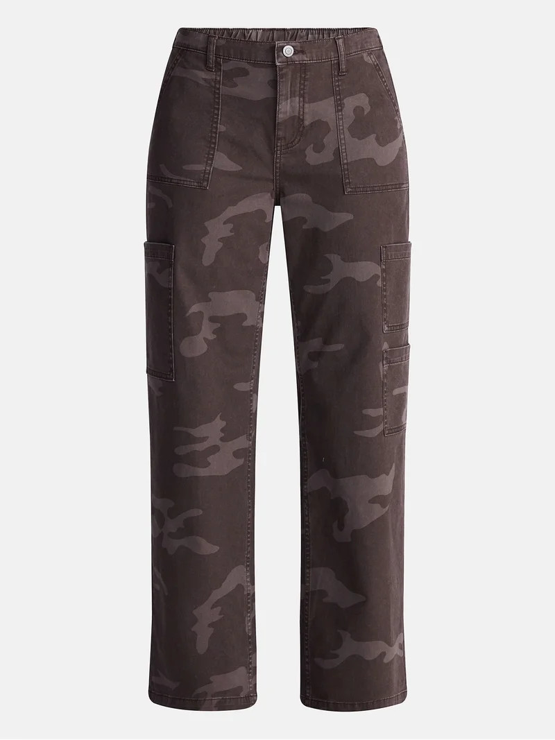 No Boundaries Wide Leg Cargo Pants, 29.5'' Inseam, Women's and Women's Plus XXS-4X | Walmart (US)