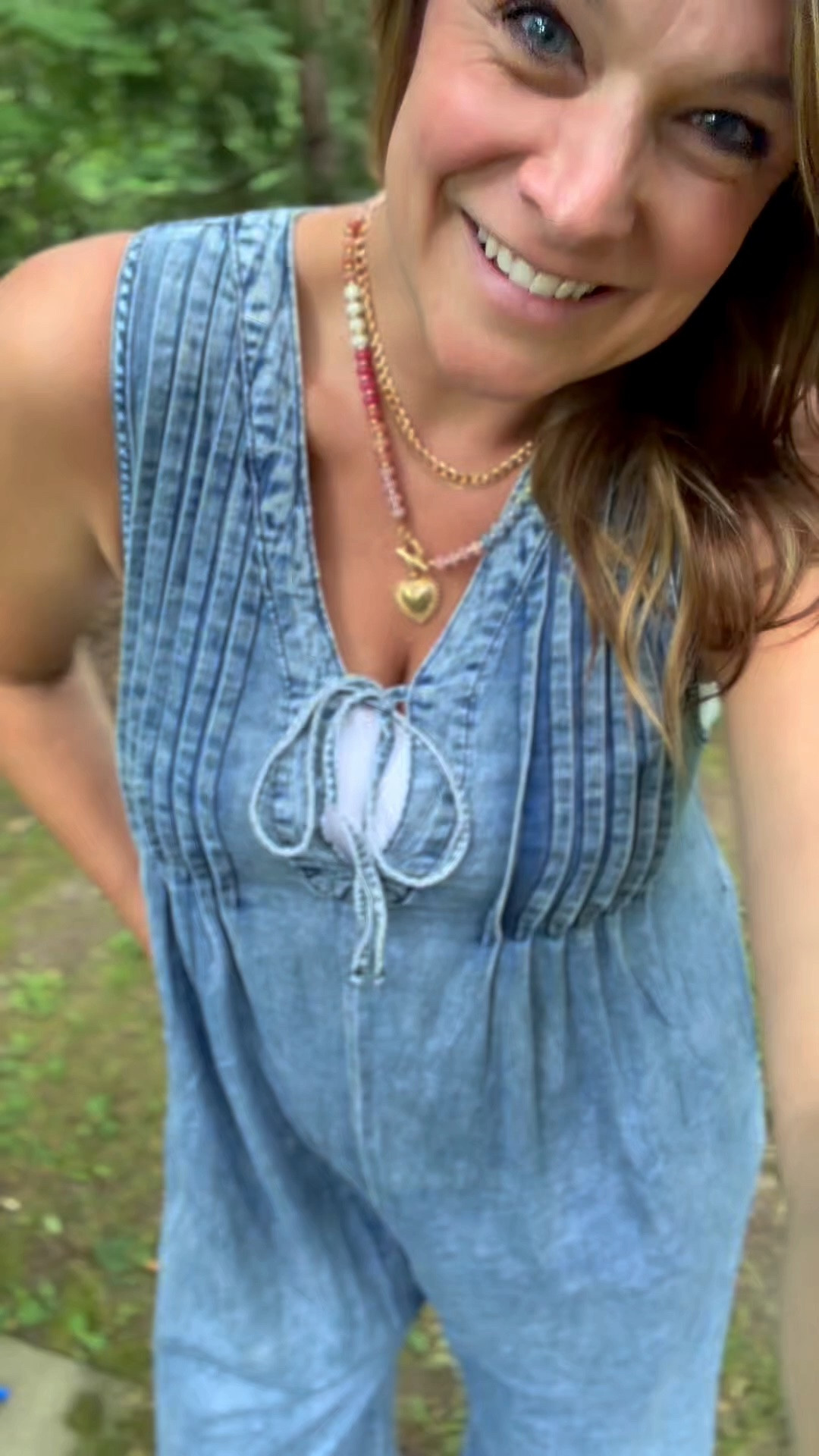 If you’re looking for the one-and-done outfit you’ll reach for all summer, this chambray jumpsuit is it! 💙 It’s lightweight, breathable, flattering, and ridiculously comfortable. Dress it up with wedges for date night or keep it casual with sneakers or sandals for everyday errands. Effortless style without having to think twice? Yes, please!

If you’ve been searching for the perfect women’s jumpsuit, casual summer outfit, chambray outfit, comfortable mom outfit, or vacation outfit, this is the one. Trust me—you’ll wear it on repeat! #ChambrayJumpsuit #SummerOutfit #CasualStyle #MidsizeFashion #MomStyle

#LTKTall #LTKMidsize #LTKOver40