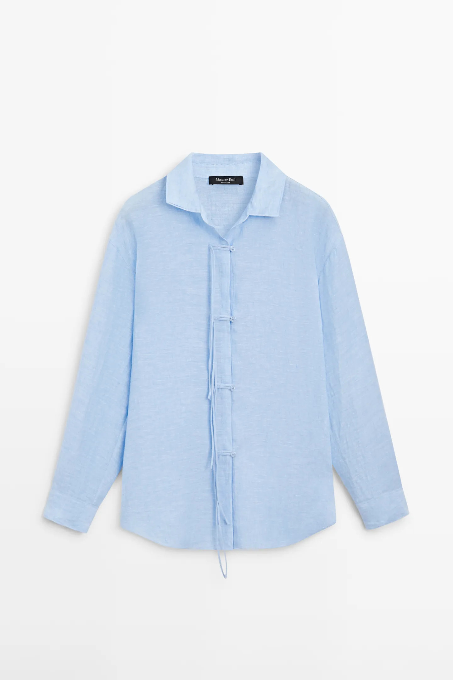 Flowing 100% linen shirt | Massimo Dutti UK