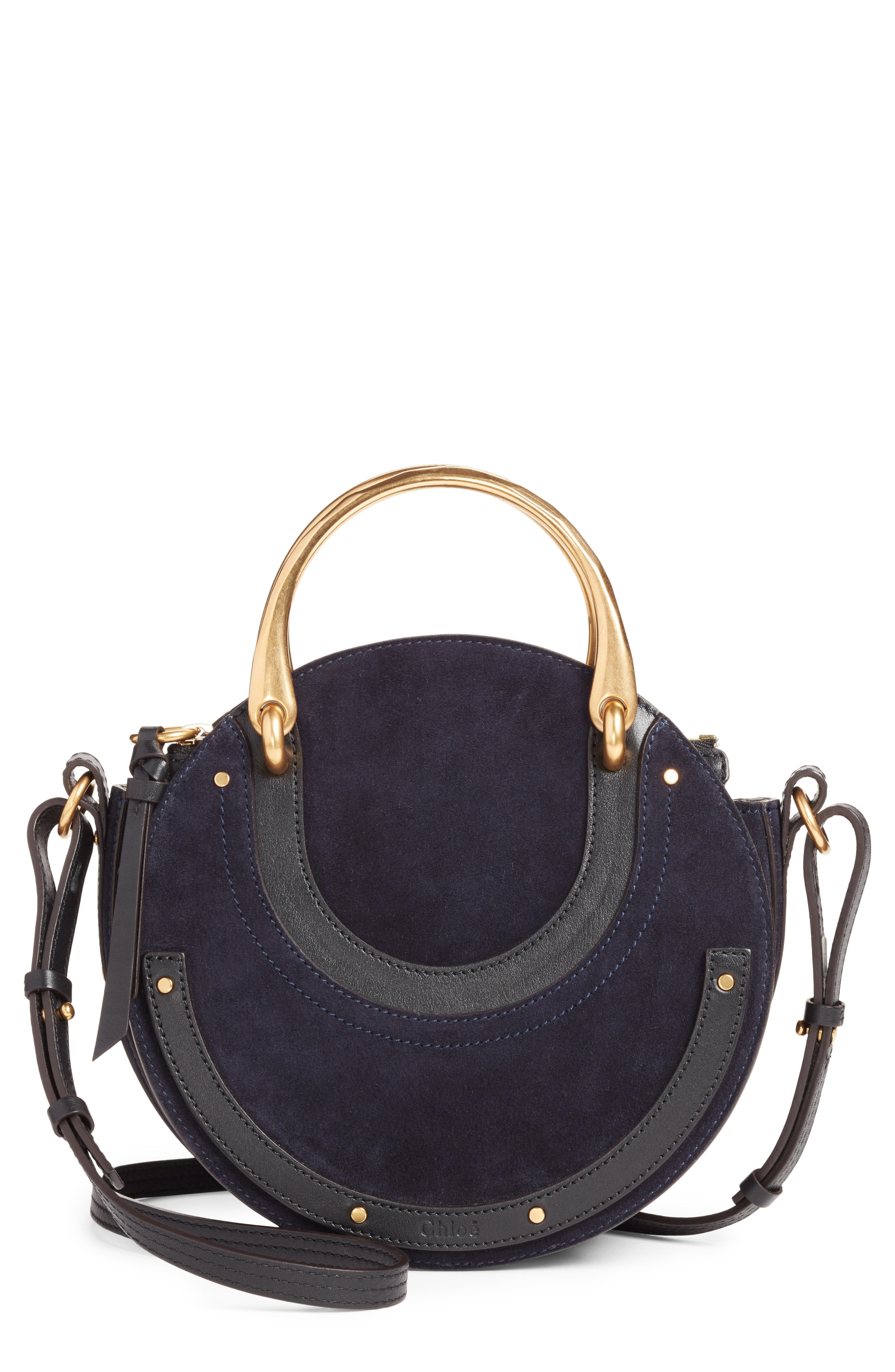 Small Pixie Top Handle Suede Satchel | Nordstrom