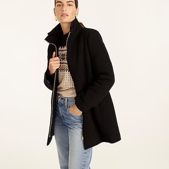 Lodge coat in Italian stadium-cloth wool | J.Crew US