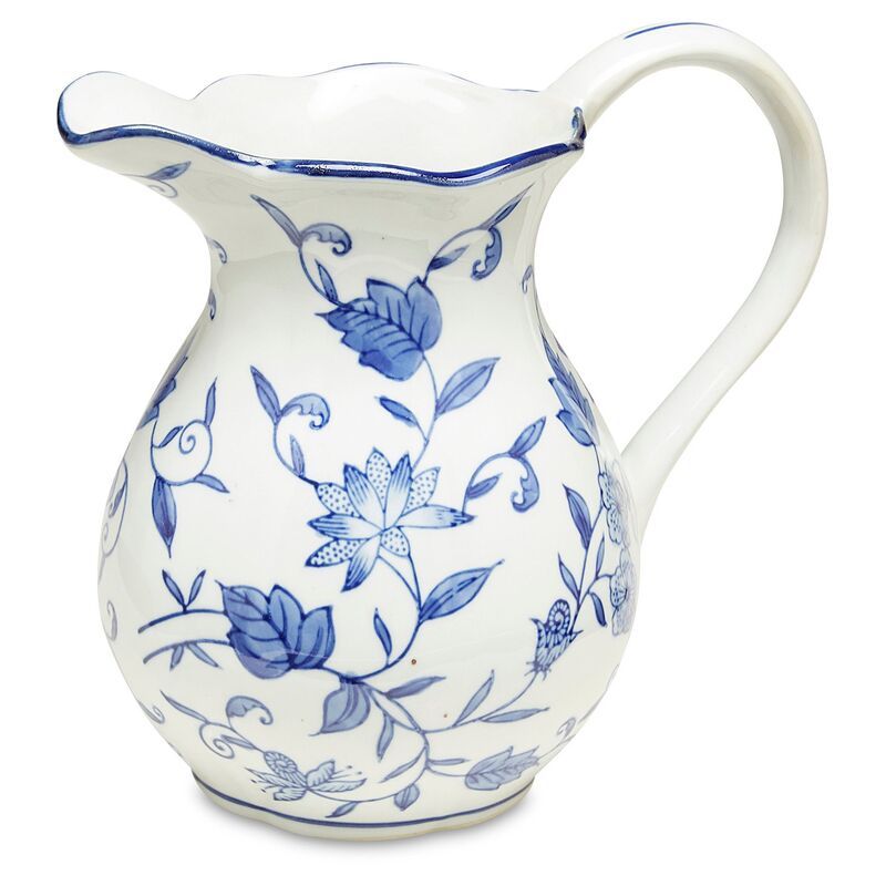 Blue Floral Pitcher | One Kings Lane