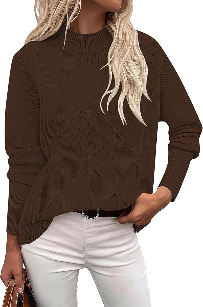 Soft Chunky Turtleneck Pullover, Trendy Ribbed Basic Lightweght Jumper, Fashion Versatile Outfit,... | Amazon (US)