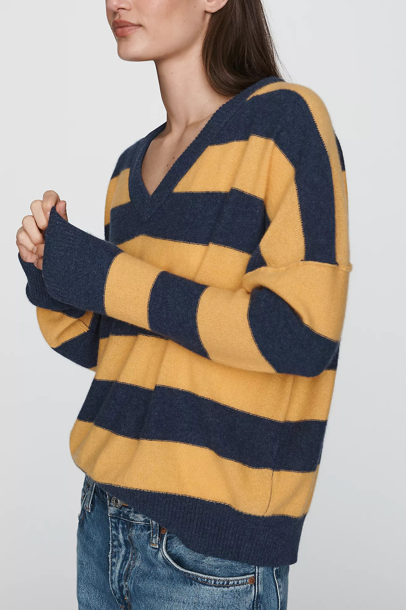 Pilcro 100% Cashmere V-Neck Sweater | Anthropologie (US)