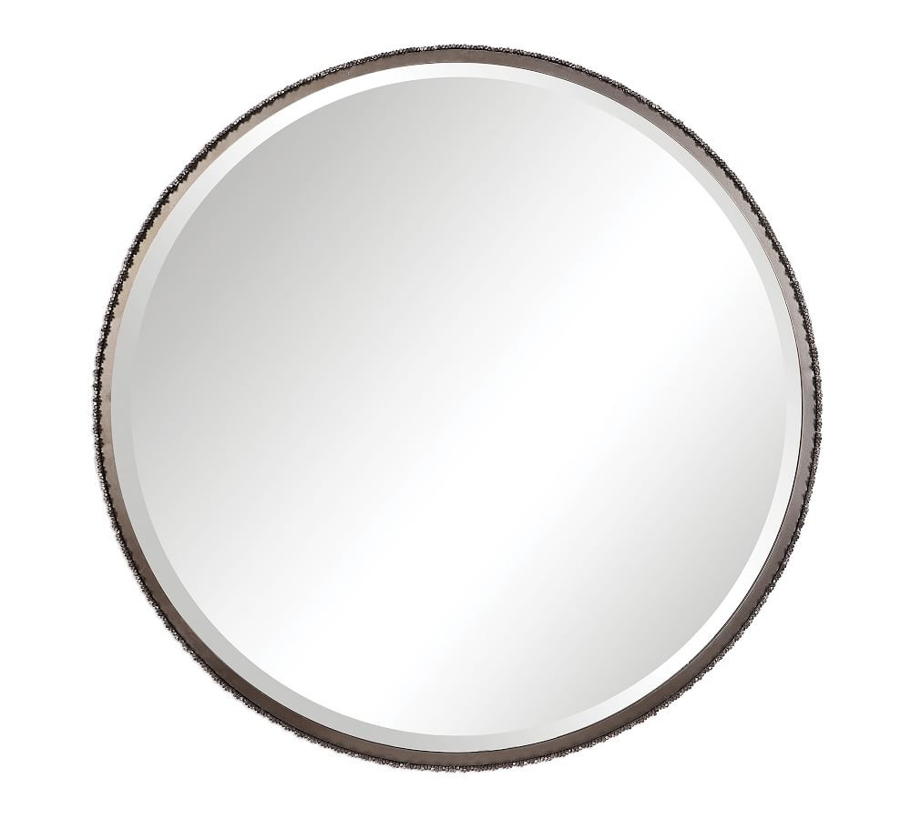 Columbia Iron Round Mirror 40" | Pottery Barn (US)