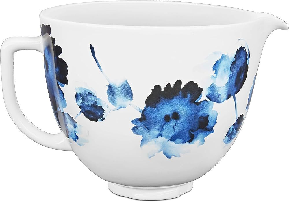 KitchenAid KSM2CB5PIW Accs Portable Appliance Stand Mixer Bowl, 5 quart, Ink Watercolor Ceramic | Amazon (US)