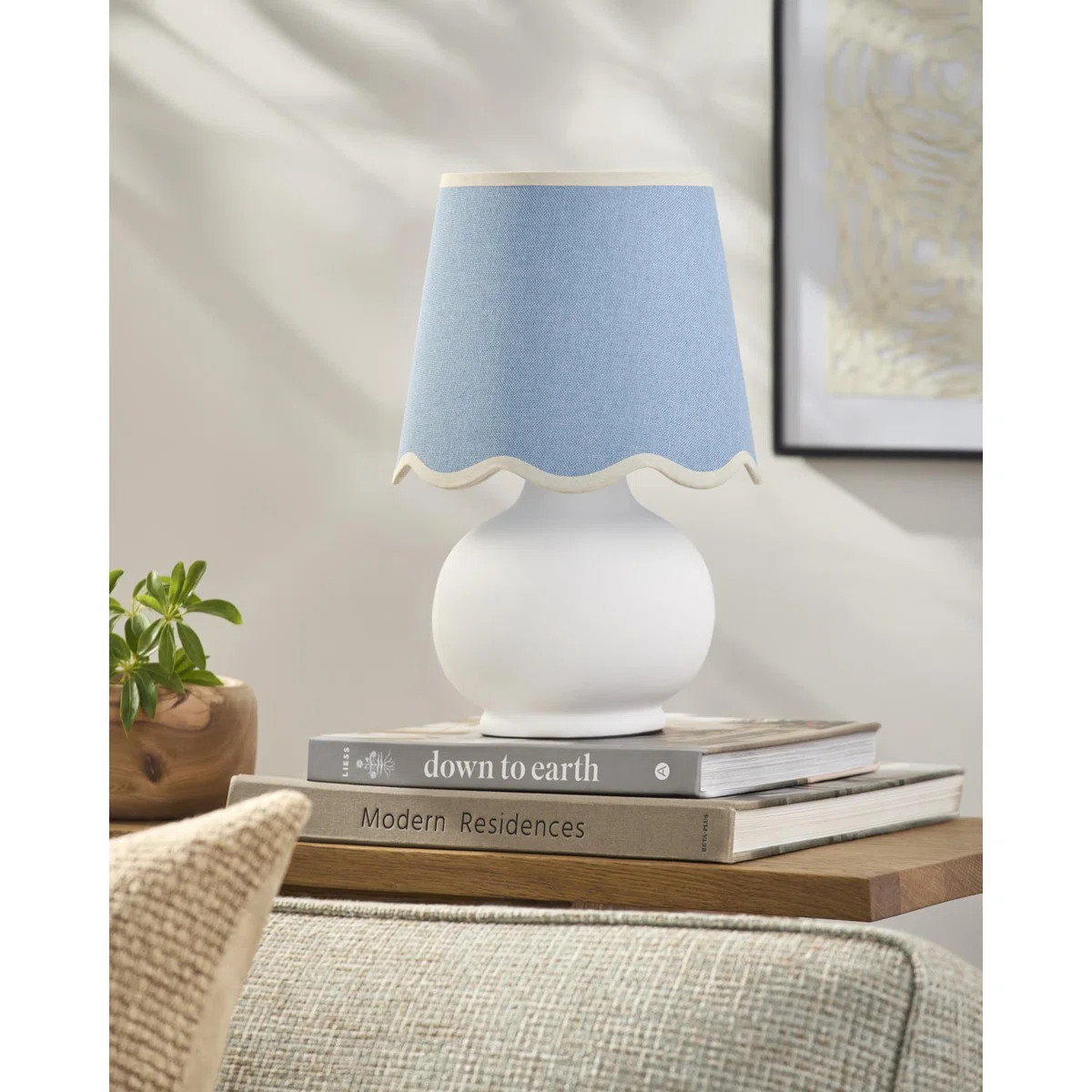 Momsen Coloured Scallop Shade Lamp | Wayfair North America