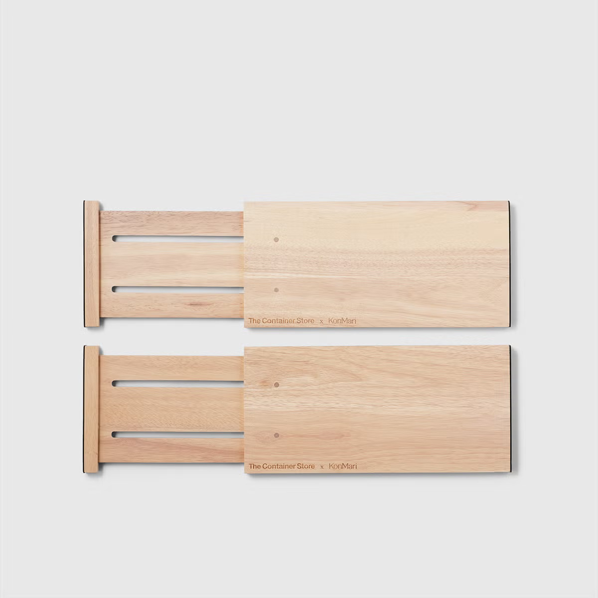 Marie Kondo Ash Wood Dresser Drawer Dividers Set of 2 | The Container Store