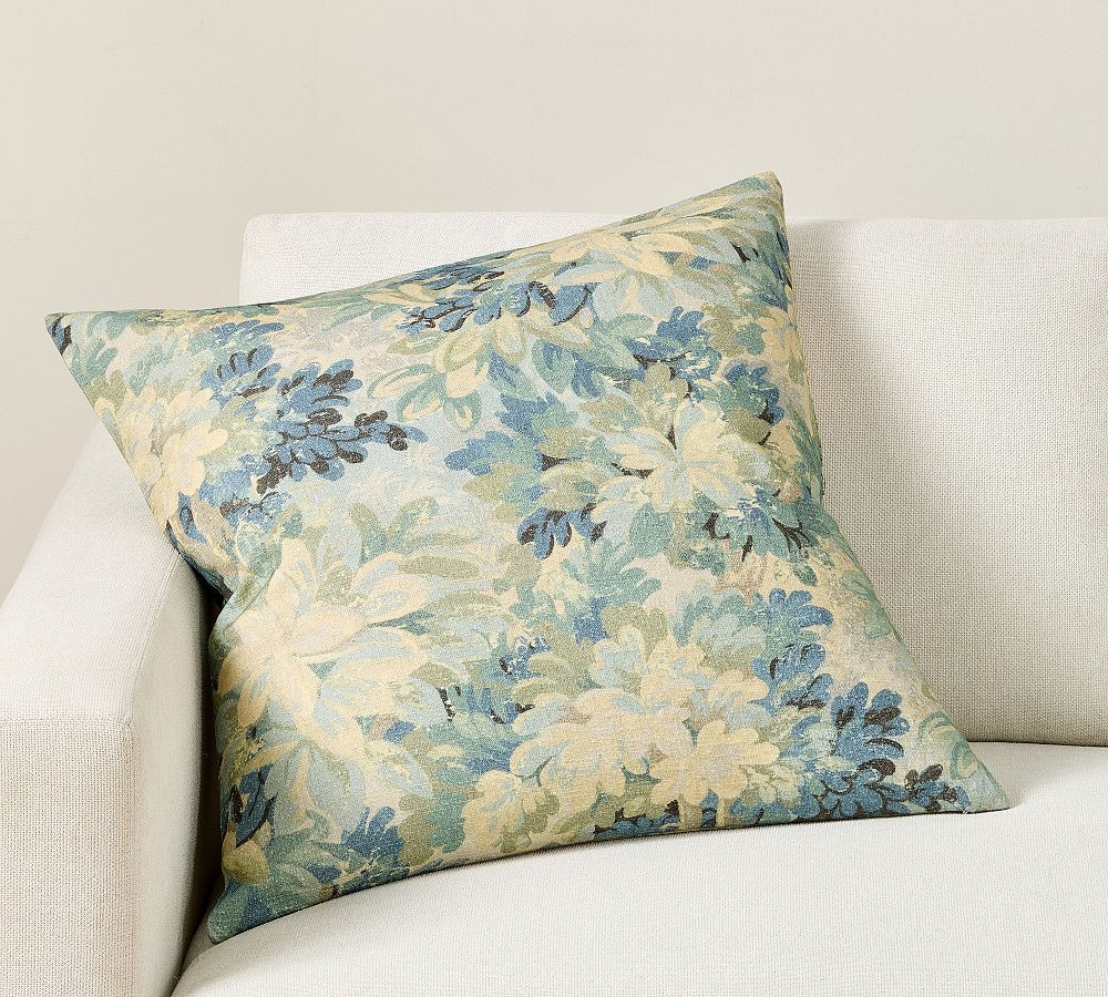 Lush Botanical Printed Pillow | Pottery Barn (US)