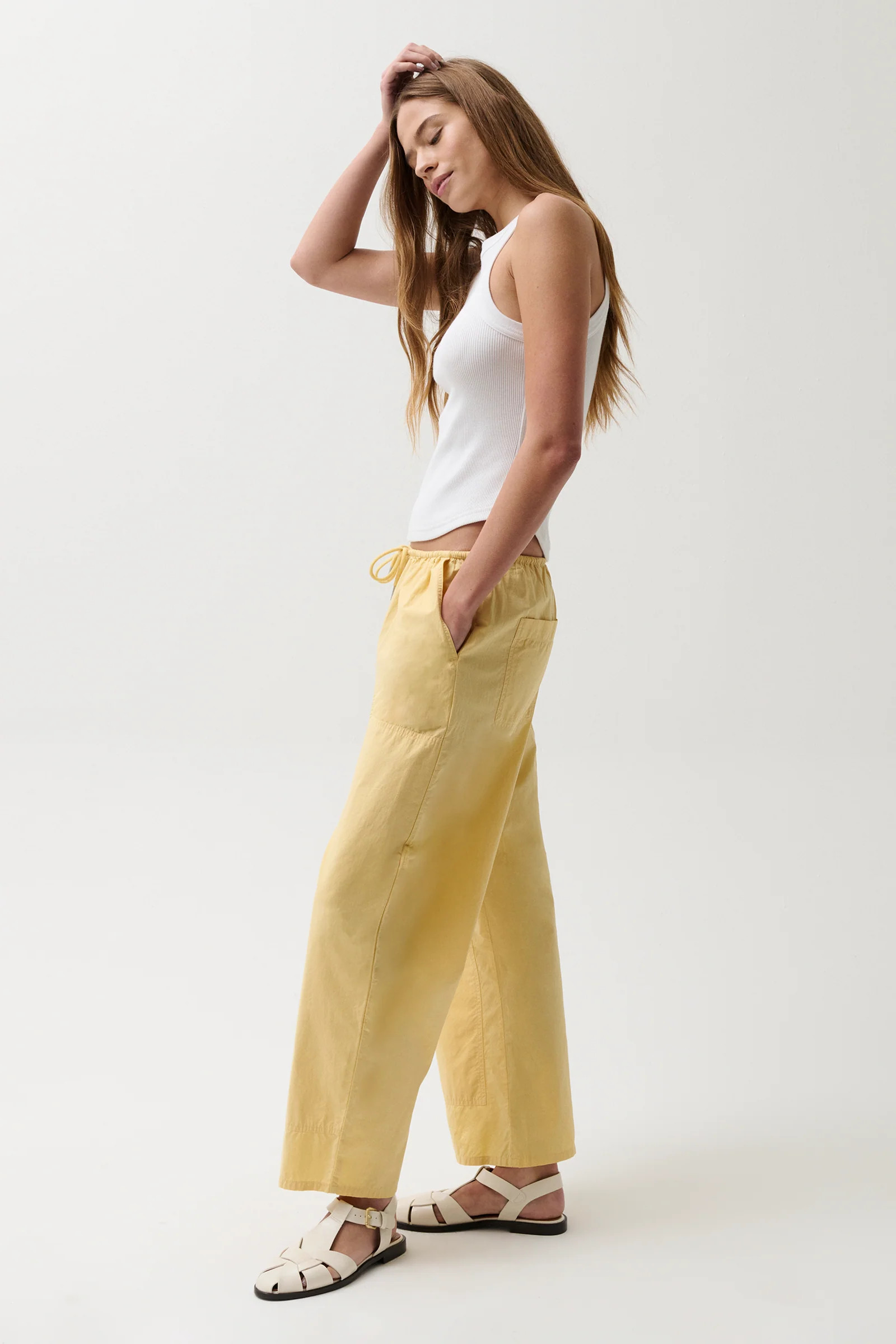 Theo Poplin Pant - Light Turmeric | Pistola Denim