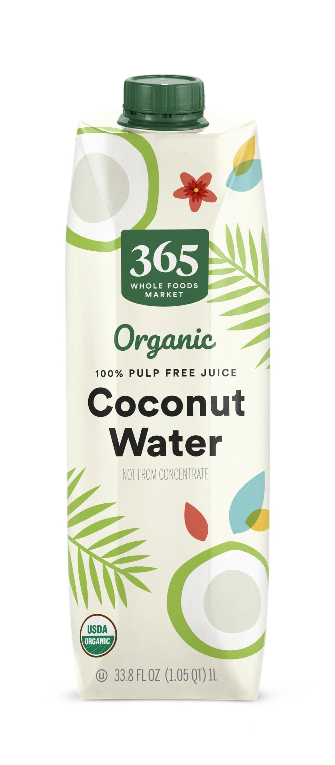 365 by Whole Foods Market, Organic Coconut Water, 33.8 Fl Oz | Amazon (US)