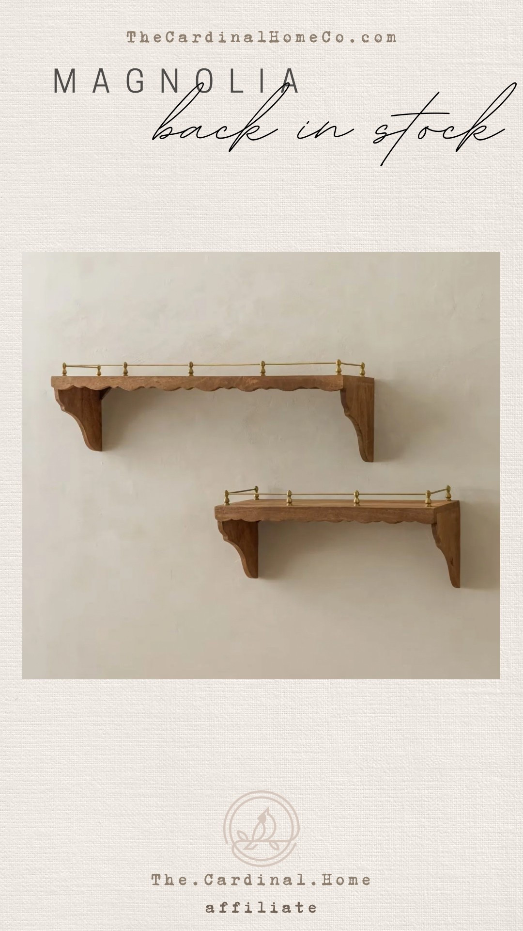 Brass railing shelf, home decor, living room, bedroom, restroom , kitchen, wood shelves, back in stock

#LTKStyleTip #LTKFamily #LTKHome