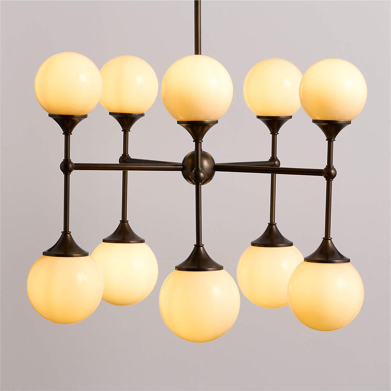 Yorkshire Brass Chandelier Light + Reviews | Crate & Barrel | Crate & Barrel