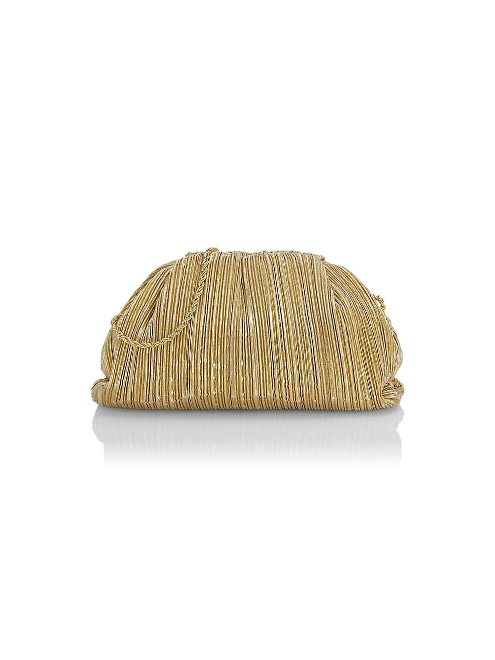 Loeffler Randall Bailey Pleated Metallic Frame Clutch | Saks Fifth Avenue