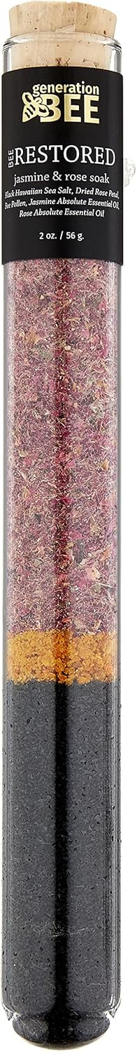 All Natural Soaking Salt Vials, Generation-Bee 2 oz, Detox, Bath Salts, (Scent: Bee Restored) wit... | Amazon (US)