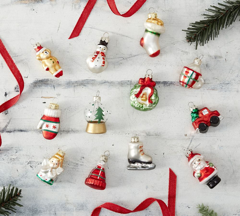Mercury Glass Nostalgic Mini Ornaments - Set of 12 | Pottery Barn (US)
