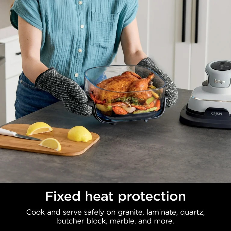 Ninja Crispi 3-in-1 Glass Air Fryer, 4-Qt Glass Container with Lid, 3 Functions, Air Fry, Recrisp... | Walmart (US)