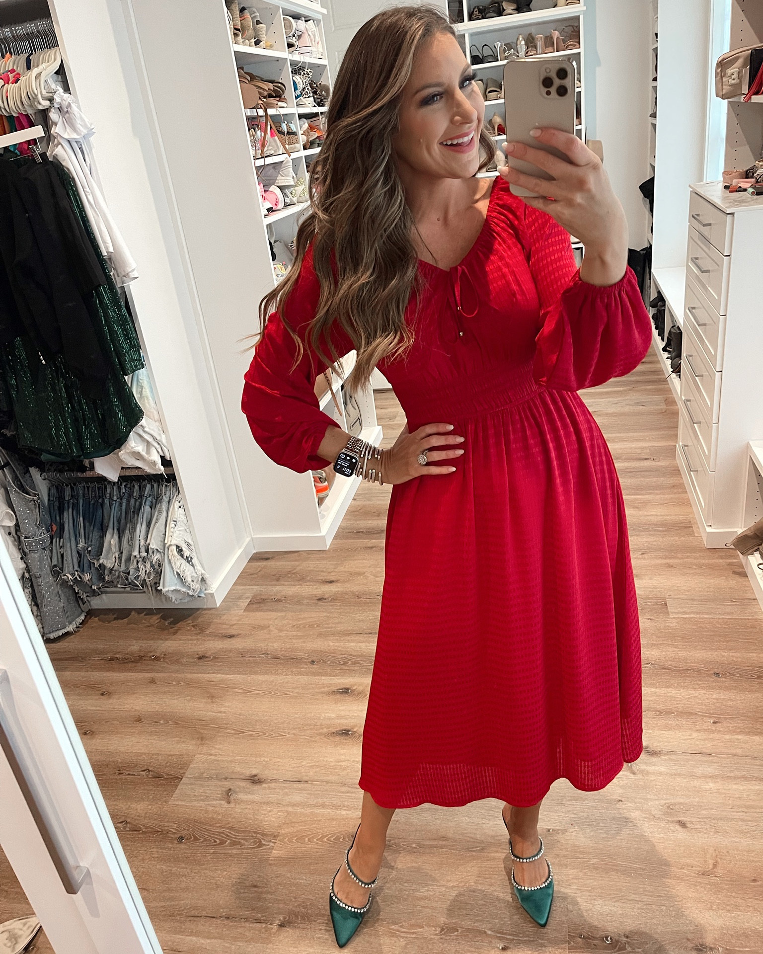 red dress with green accessories Sexy Soft Satin One Shoulder Side Slit Silky Long Mermaid Prom Dresses  Online main image 1