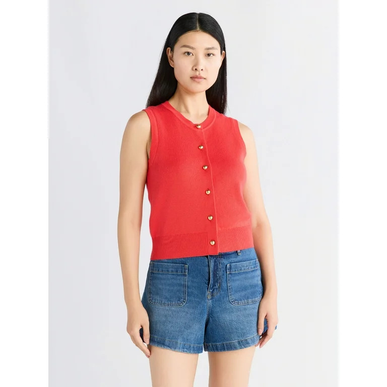 Free Assembly Women's Patch Pocket Denim Shorts, 4" Inseam, Sizes 0-16 | Walmart (US)