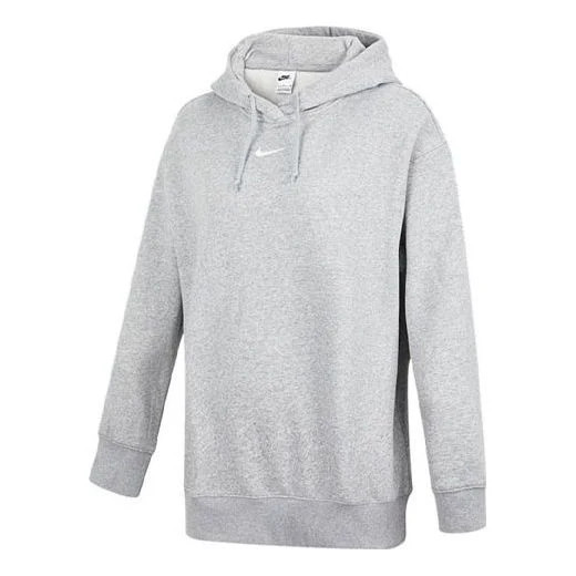 (WMNS) Nike Sportswear Collection Fleece Hoodie 'Grey' DJ7669-063 | KICKS CREW
