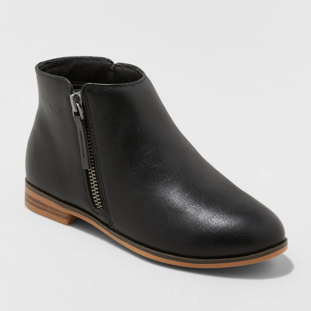 Girls' Jani Fashion Boots - Cat & Jack Black 6, Girl's | Target