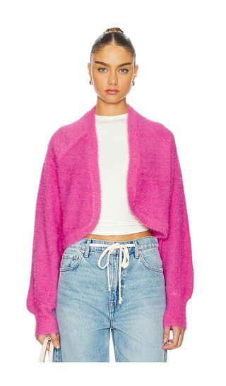 Emmer Cardigan in Bright Begonia | Revolve Clothing (Global)