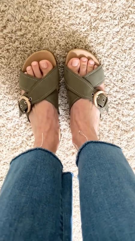 I love this comfy casual olive green sandal by Clarks! It actually stays on my foot and is suuuper comfortable. QVC and Clarks teamed up to drastically reduce the price of these babies for TODAY ONLY. It is usually $90, but today is $58.98. If you are a first time QVC customer use code WELCOMEQ15 for $15 off any $35+ purchase.

#LoveQVC #ad #LTKfindsunder100

#LTKsalealert #LTKshoecrush #LTKSeasonal