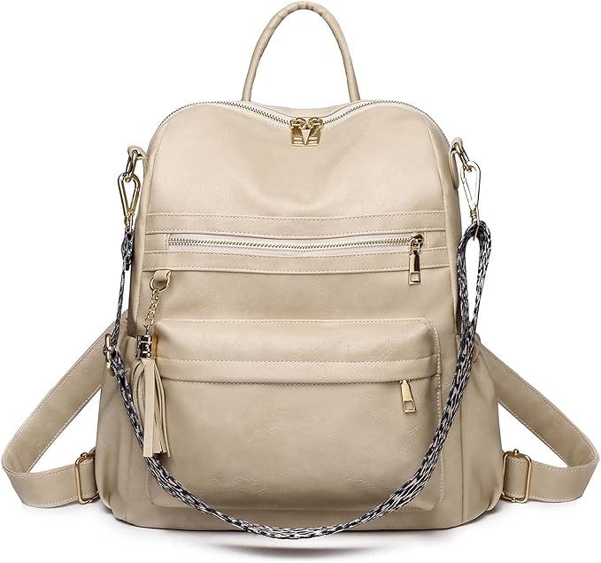 Blireana Backpack Purses Multipurpose Design Convertible Satchel Handbags,PU Leather Shoulder Bag... | Amazon (US)