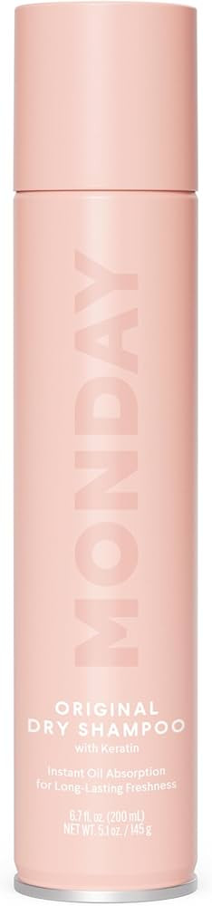 MONDAY HAIRCARE ORIGINAL Dry Shampoo with Keratin, oil-absorbing for All Hair Types 200 mL | Amazon (US)