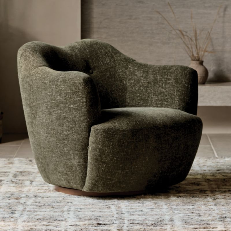 Apero Swivel Accent Chair | Crate & Barrel