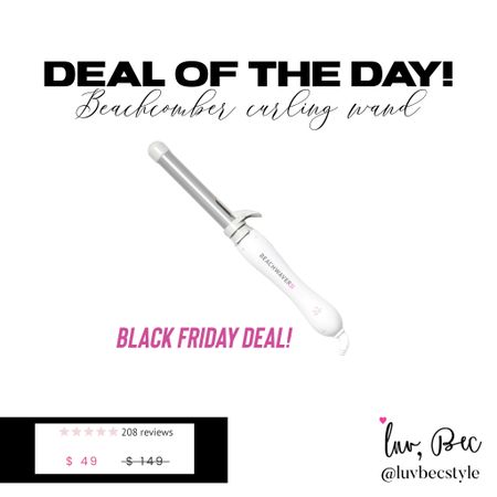 I bought the .75. Have heard the best things! Can’t wait to try it out! Deal of the day Black Friday deal deals beachcomber curling wand curling iron. Great gift idea! 

#LTKunder50 #LTKGiftGuide #LTKbeauty