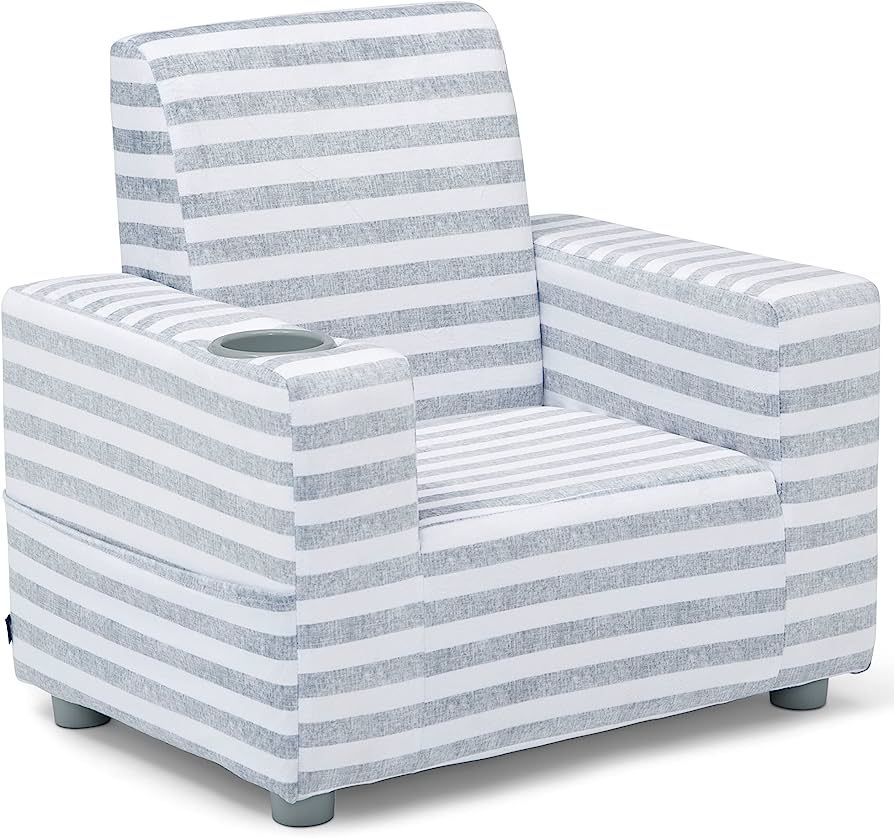 GapKids by Delta Children Upholstered Chair, Grey/White | Amazon (US)